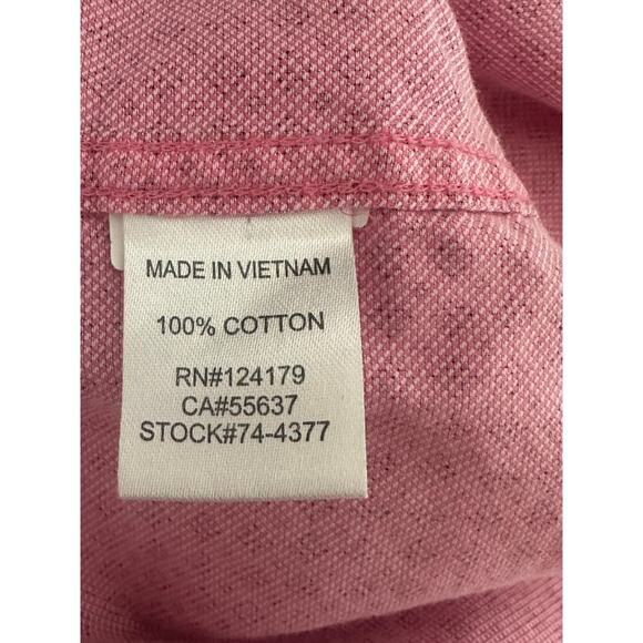 Johnston & Murphy Pink Button-Up Shirt Large Geometric Print 100% Cotton Large - Picture 4 of 5